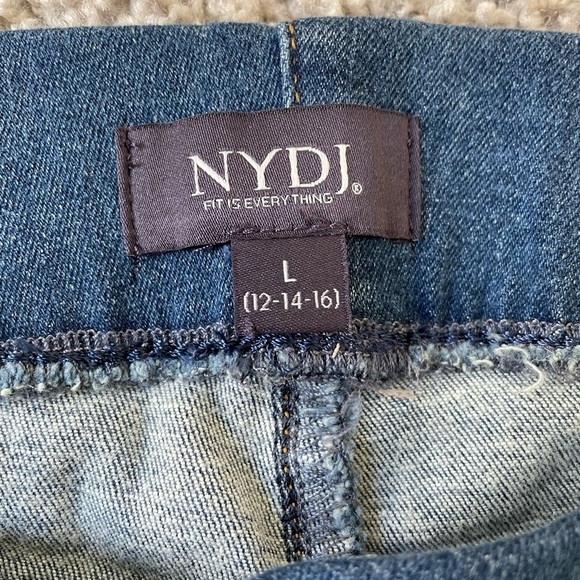 NYDJ Super Skinny Ankle Pull-On Jeans in Clean Vista Clean Vista LG Size L - Picture 7 of 9